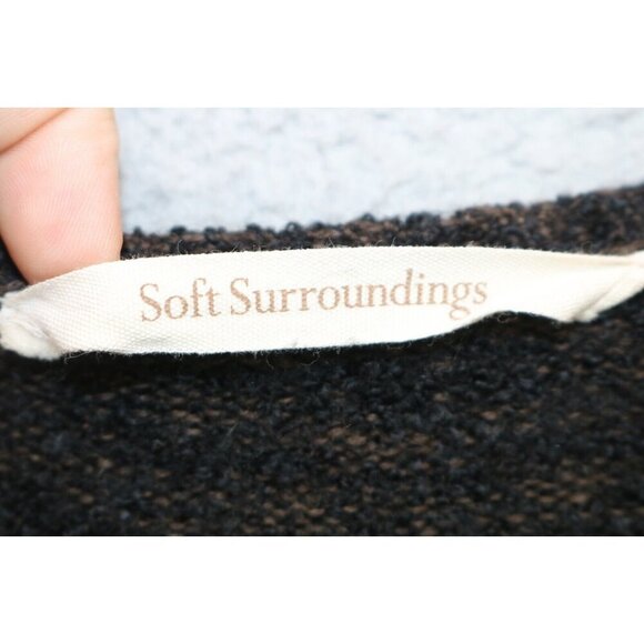 Soft Surroundings Long Asymmetrical Sweater-Size Small-Wool Blend-BOHO - Picture 5 of 10